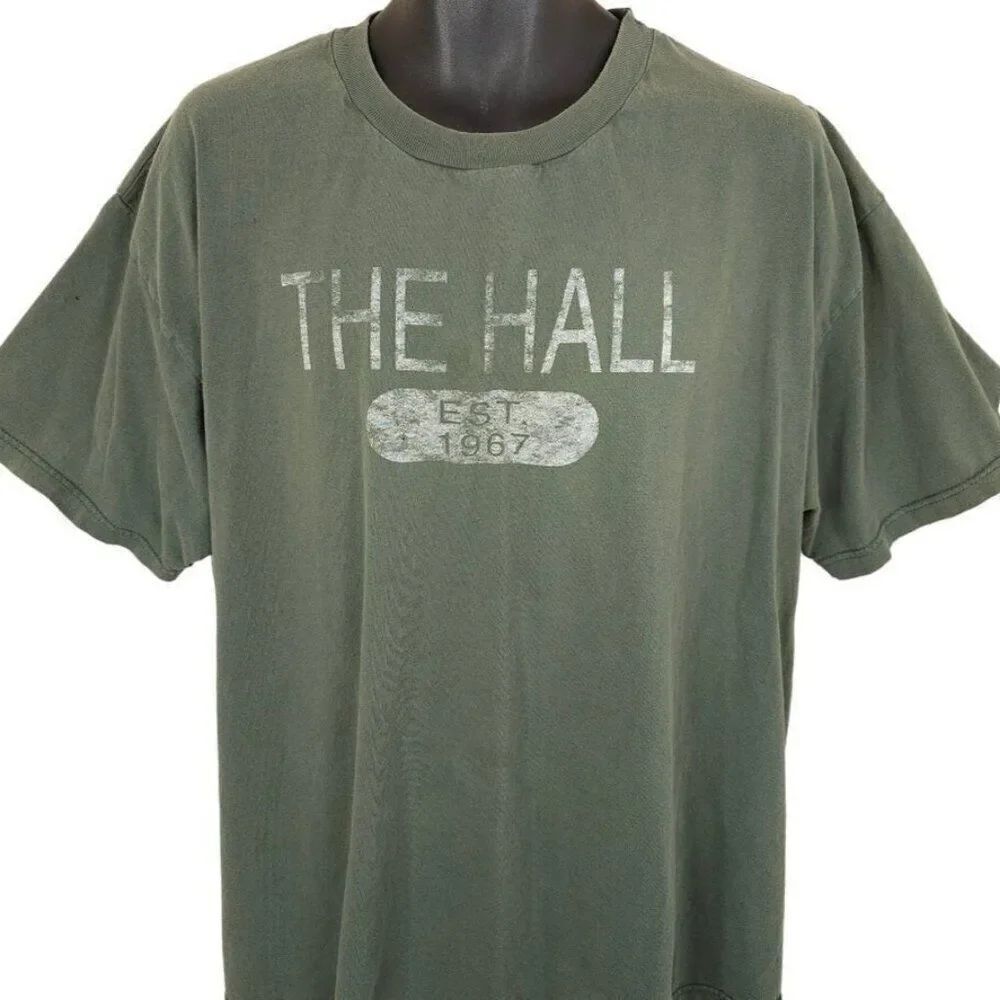 Vintage Green Bay Packers T Shirt Mens Szie 2XL Green 90s Hall Of Fame Champion